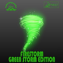 Der-materialspezialist FIRESTORM GREEN STORM EDITION 正膠 生膠 乒乓球 套膠  綠色