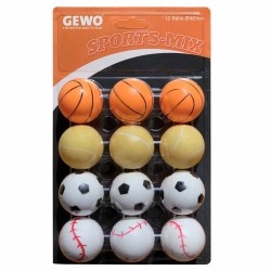 GEWO Ball Sports-Mix 12er mix colours 乒乓球