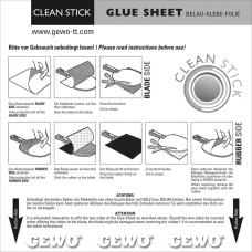 GEWO Glue Sheet clean Stick 乒乓球 雙面膠貼