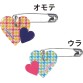 Nittaku Zekken Pins Heart 乒乓球 掛飾 扣針 Pin