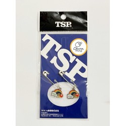 TSP 乒乓球 掛飾 扣針 Rainbow 